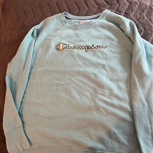 Light Blue Champion Sweatshirt 2xl